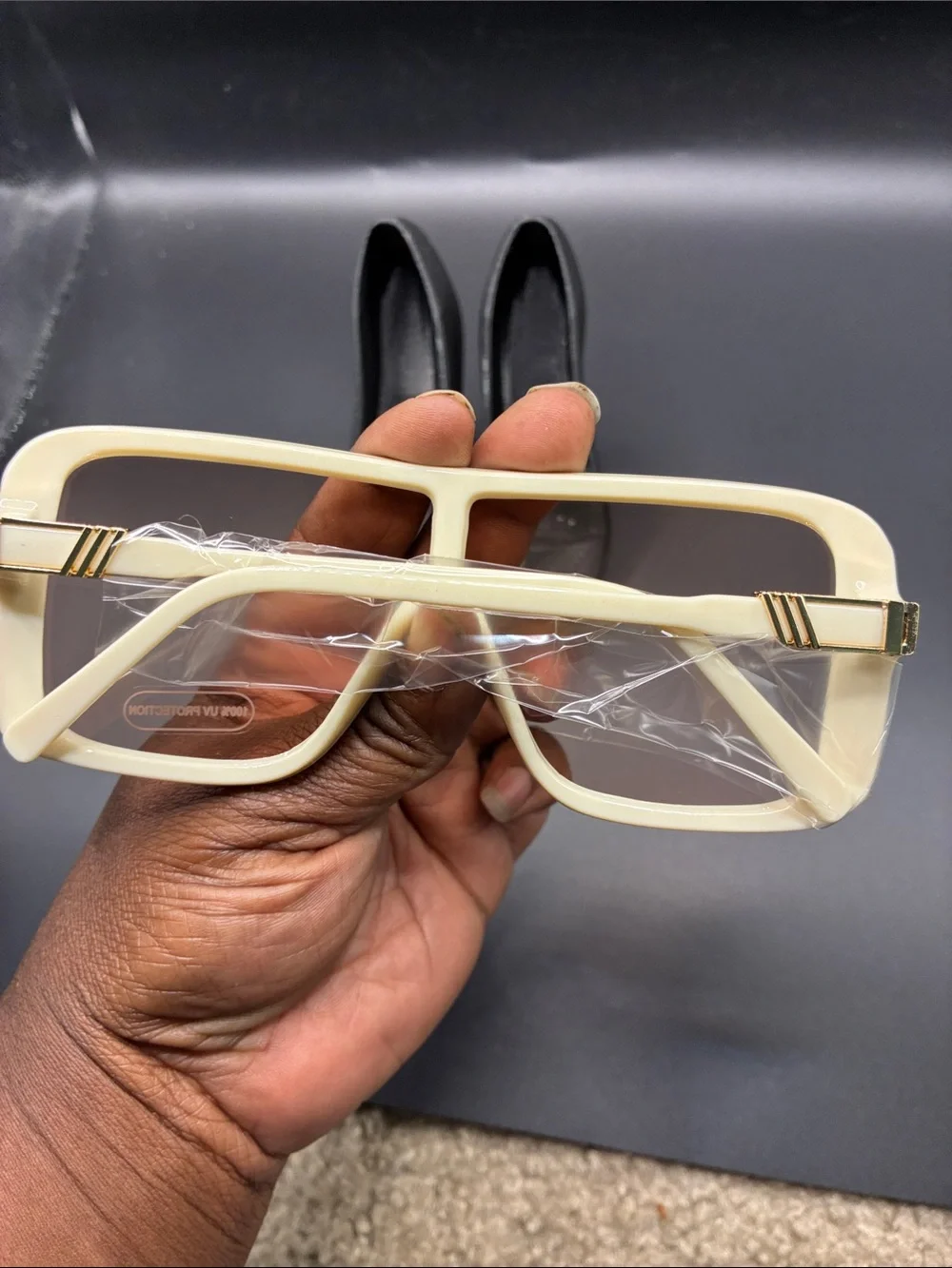 Yellow Oversized Shield Sunglasses - Women Accessories